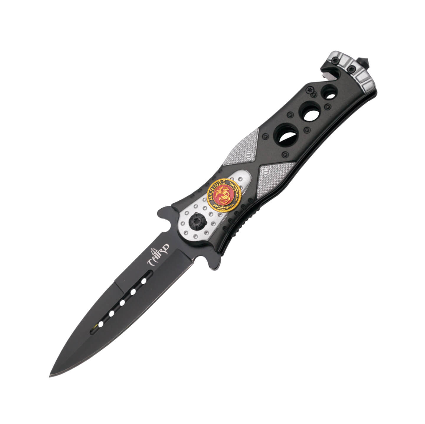 Navaja táctica Belt Cutter blanca