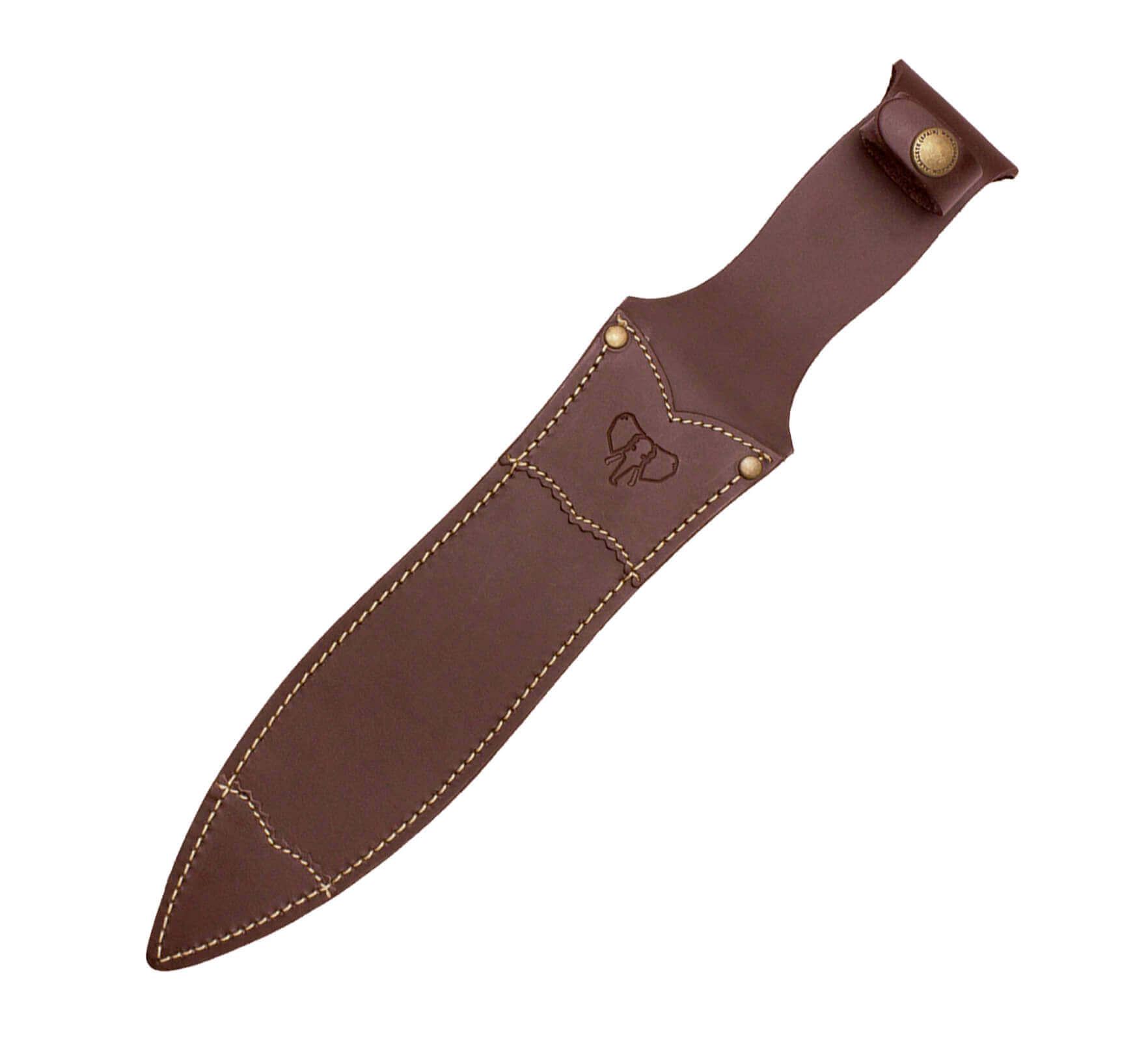 Cuchillo montería Cudeman. Mango estamina roja. 24 cm hoja