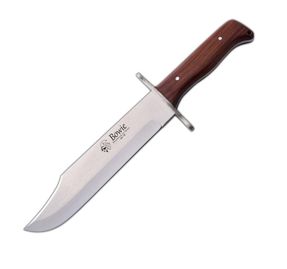 JV cuchillo Bowie con mango de madera de cocobolo