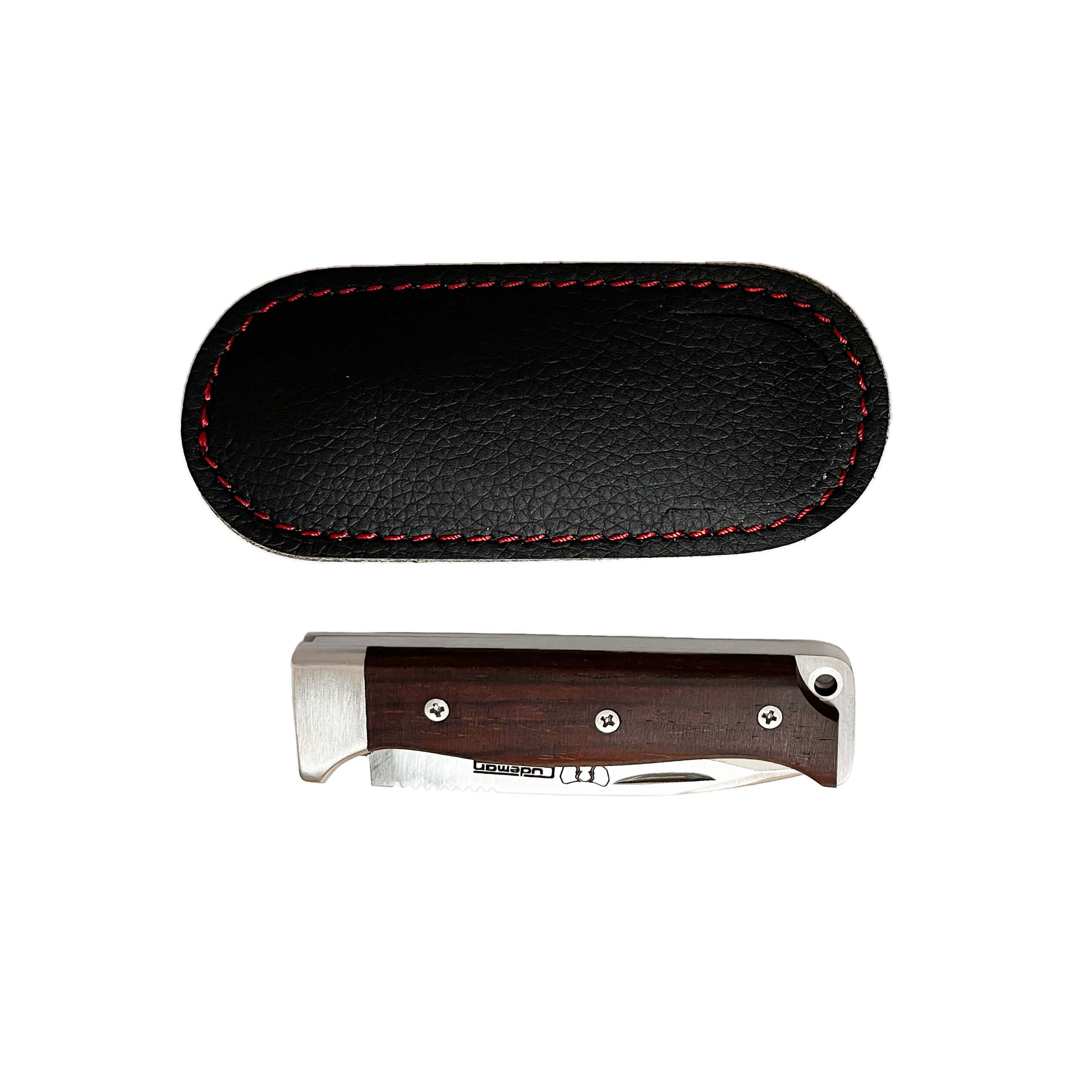 Canivete Cudeman MT9 com cabo em madeira cocobolo e lâmina de 7,2 cm