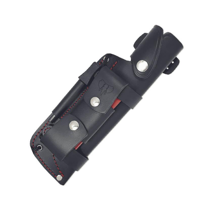 ENTRESIERRAS Messer aus MOVA-Stahl. Griff aus schwarzem Micarta. Komplettes Set