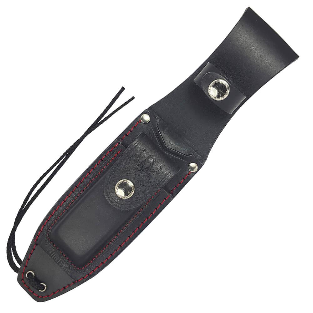 Cuchillo de supervivencia Cudeman Boina Verde Cadete micarta negra kit completo