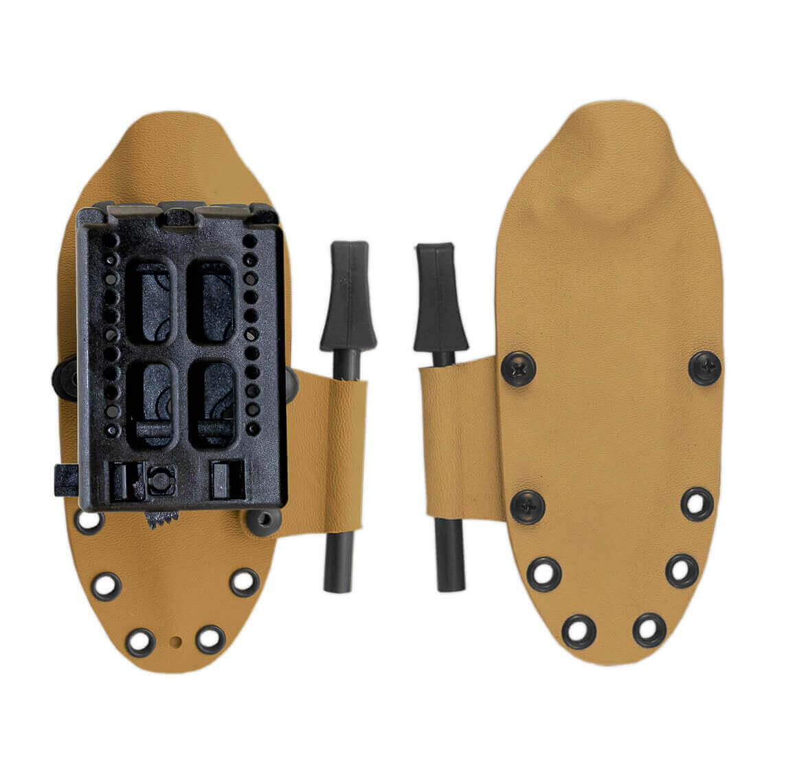 Cuchillo Cudeman Mini Boina Verde. Mango micarta marrón. Acero BÖHLER N-695. Funda Kydex