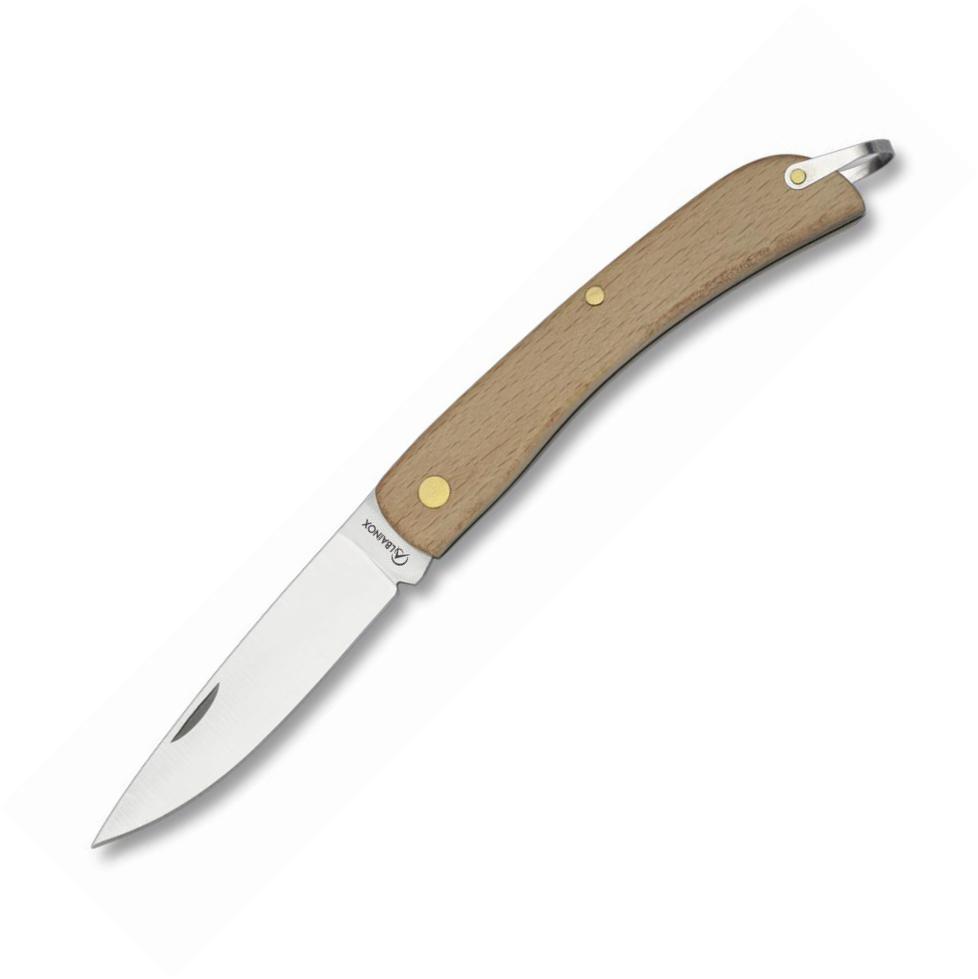 Navaja Campaña presentada en caja con mango de madera y hoja de 6...