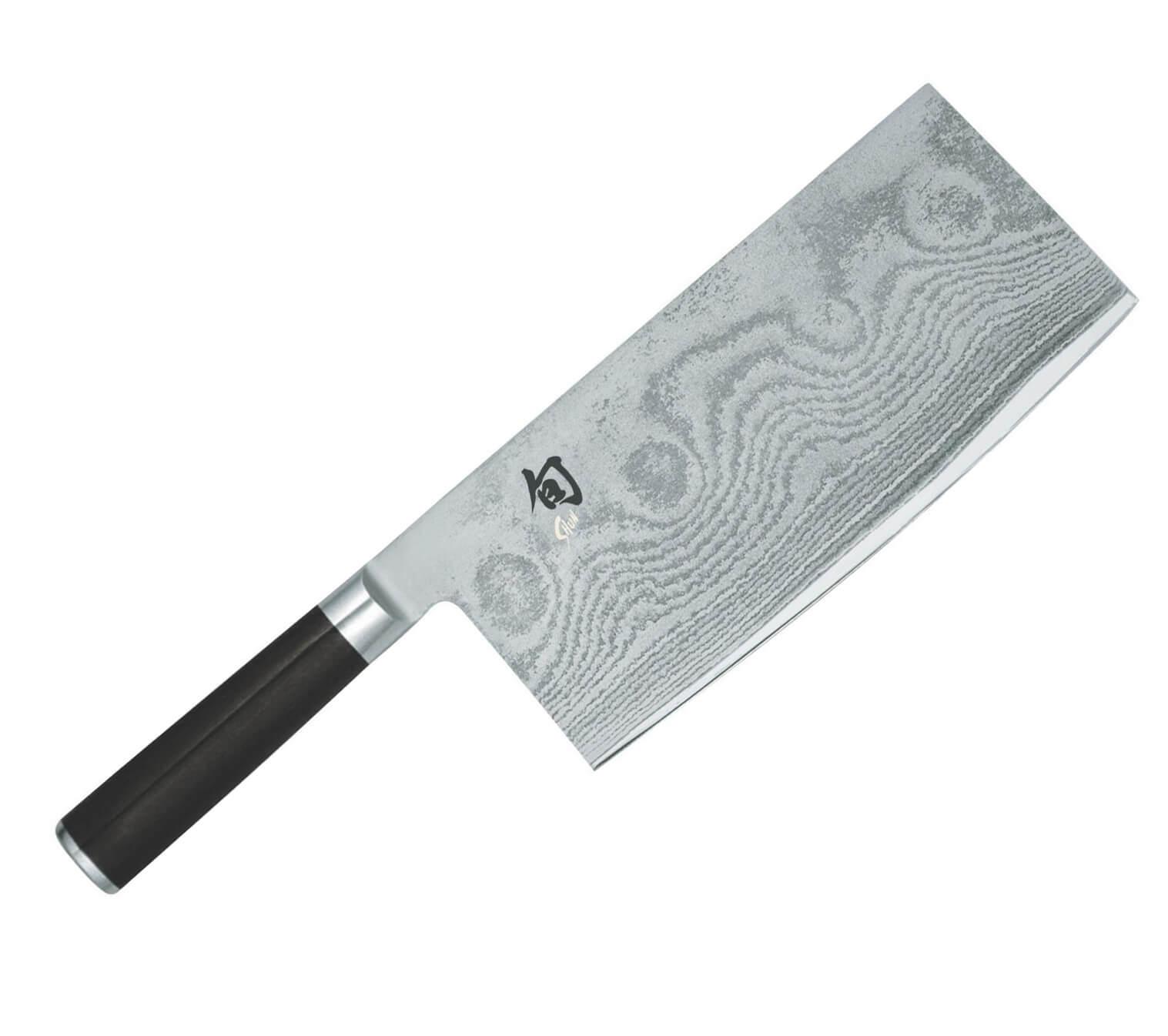 Cuchillo Chino Damasco Kai Shun Classic con mango de madera Pakka