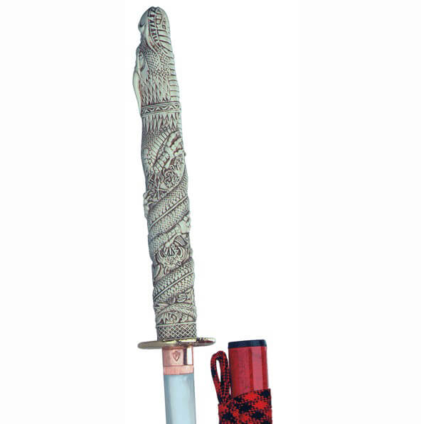 Katana Duncan Macleod con empuñadura de resina con forma de cabeza de dragón Marto HI8180