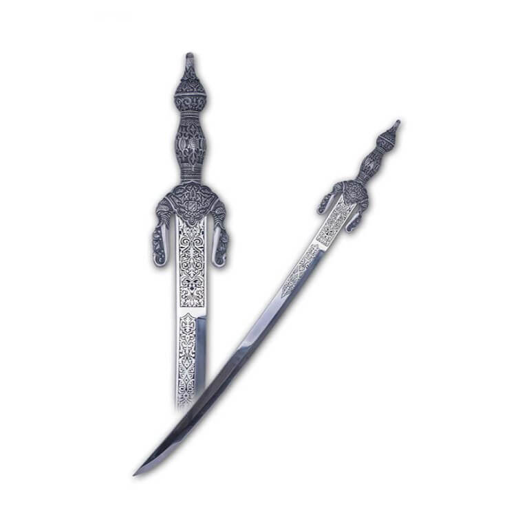Espada Boabdil cadete con empuñadura en plata con grabados Marto ...