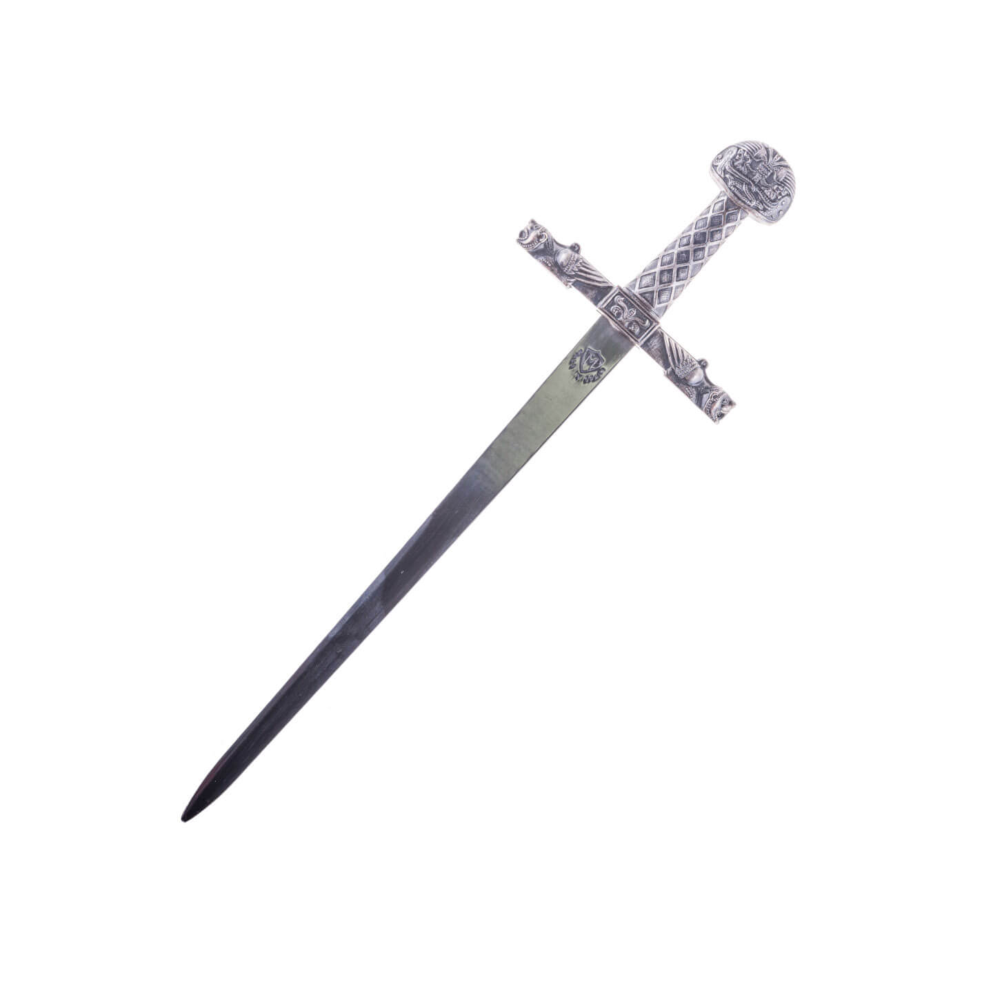 Abrecartas espada Carlomagno con acabado en plata Marto 8219