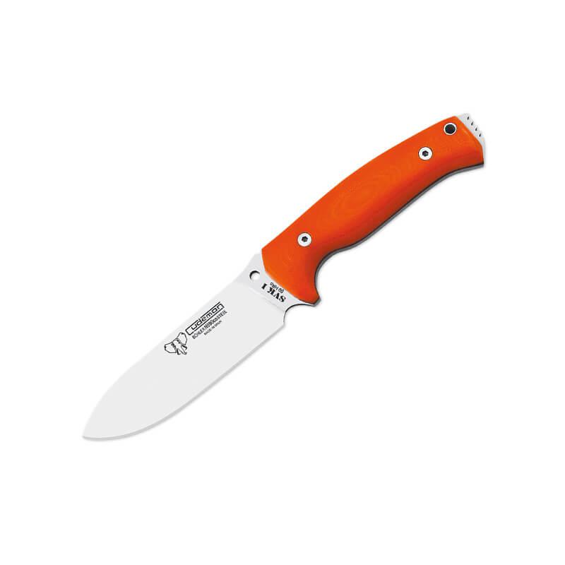 Cuchillo de supervivencia SVK I,  mango de G-10 naranja