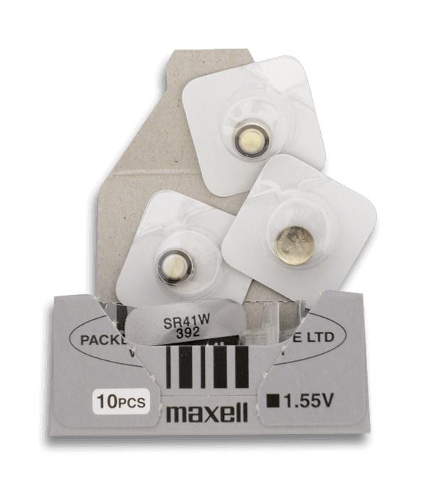 Pack de diez pilas G3-LR41-392-SR41-192 de Maxell