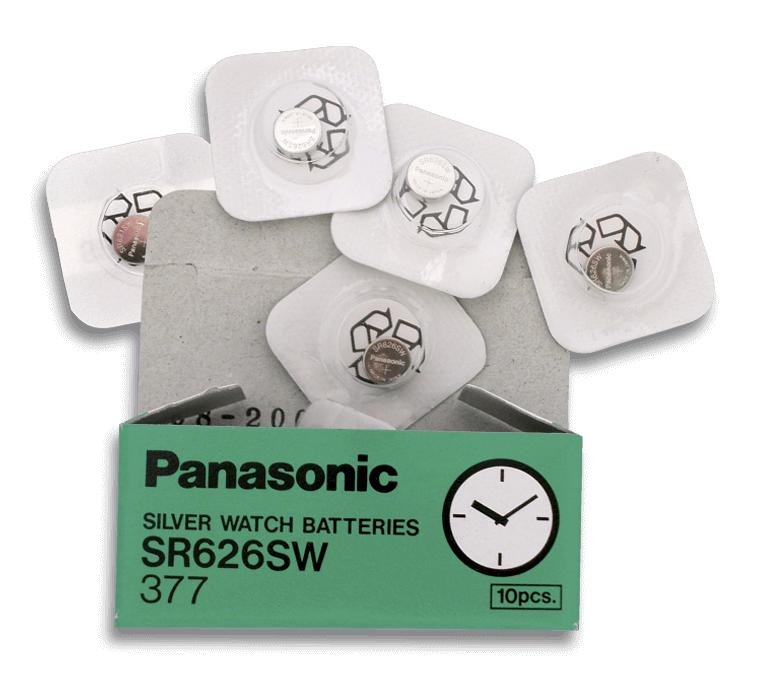 Caja de diez pilas de botón G4-LR626-377-SR626-177 de la marca Pa...