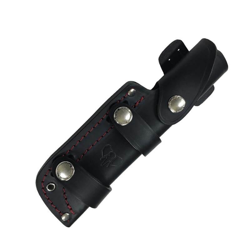 Cuchillo bushcraft BS9 QUERCUS Cudeman. Mango canvas verde oliva. Funda multiposición.