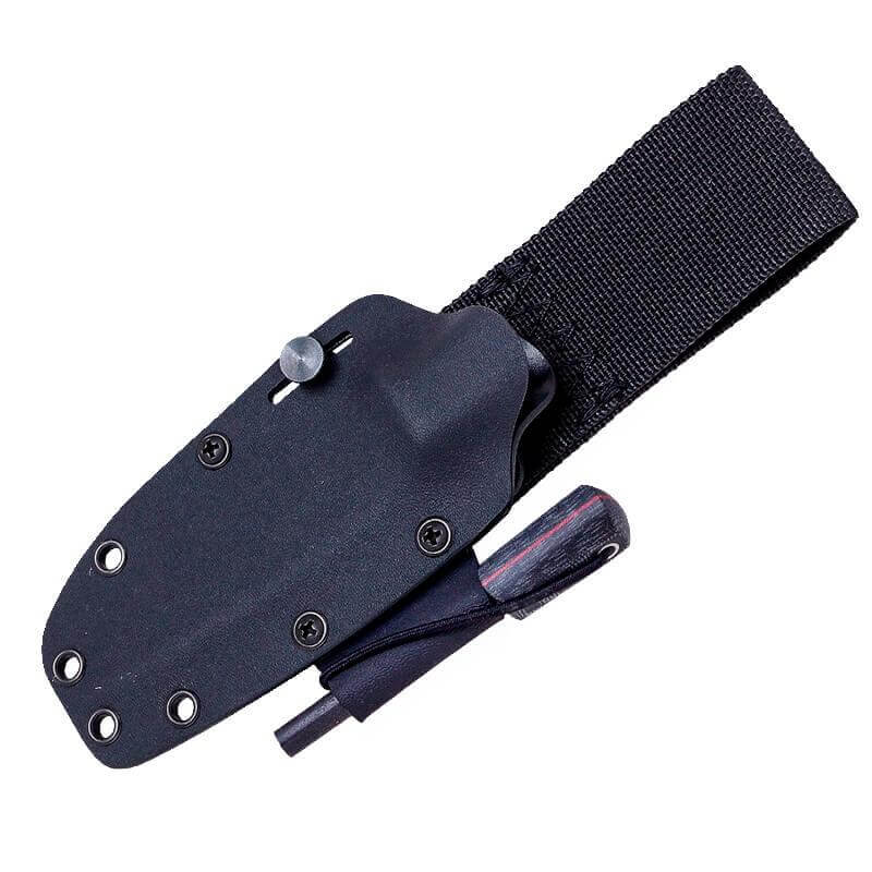 Joker BS9 Lynx con mango de micarta negra y funda Kydex con Ferrocerio