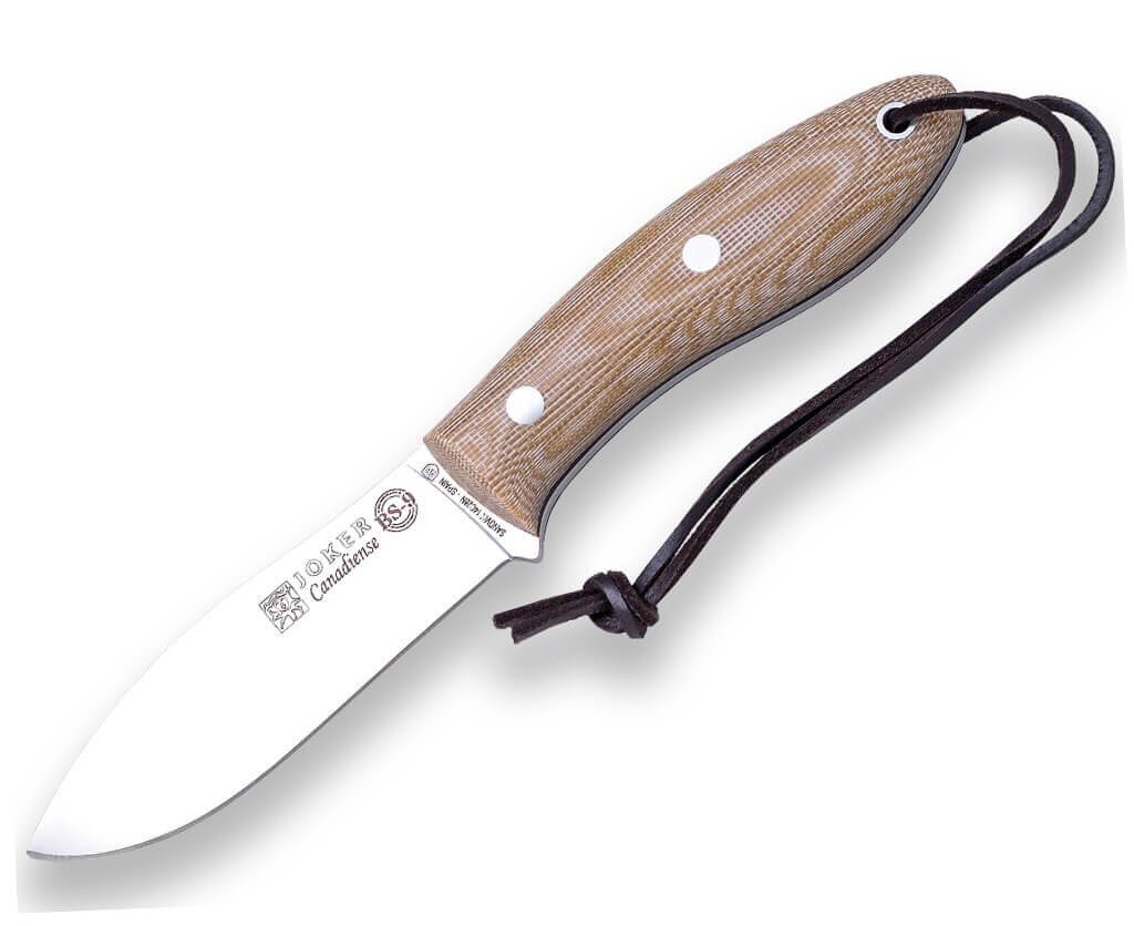Cuchillo de bushcraft Joker BS9 Canadiense con mango de micarta c...