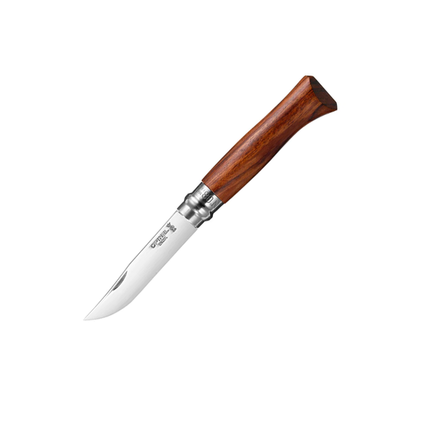 Navaja Opinel N08 de bubinga con hoja de acero inoxidable de 8,5 ...