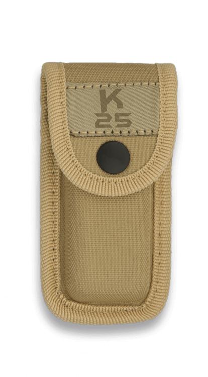 Funda de color coyote de la marca K25 presentada en blister