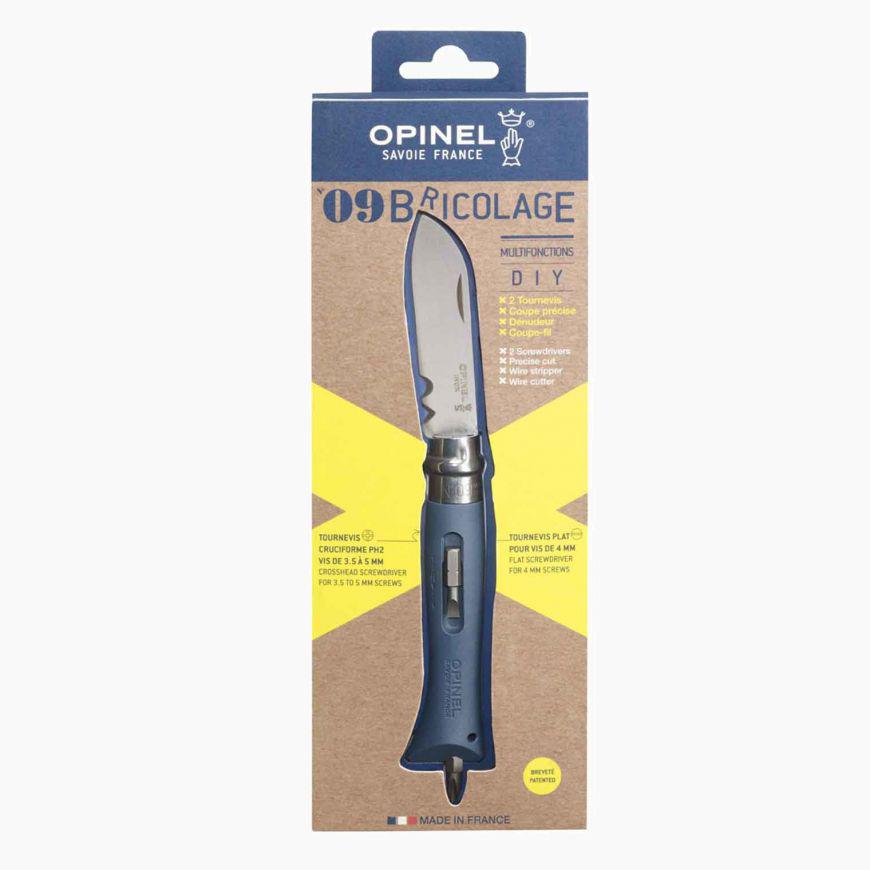 Opinel Nº9 Blister 12 Navajas Bricolaje 6 amarillo + 6 gris