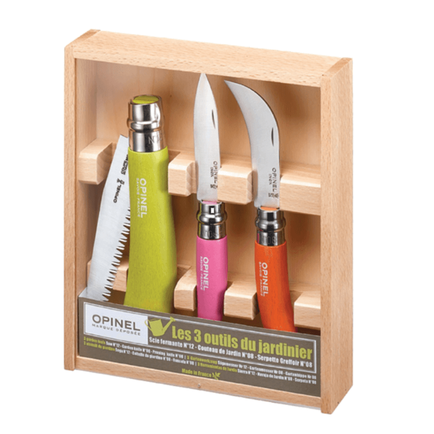 Die 3 Werkzeuge des Opinel-Gärtners