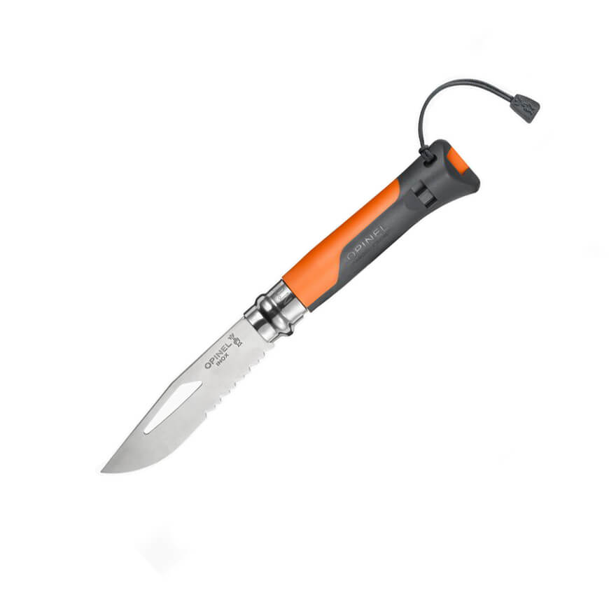 Navaja Opinel Outdoor Nº 8 con hoja dentada y mango de polímero n...
