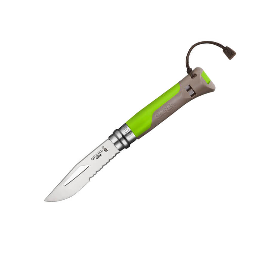 Navaja Opinel Outdoor Nº 8 con hoja dentada y mango de polímero m...