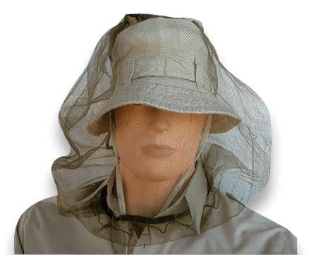 Mosquitera para la cabeza de color verde sin bolsa