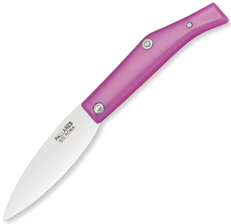 Navaja PALLARES Nº 00 de color fucsia con hoja de 7 cm de acero c...