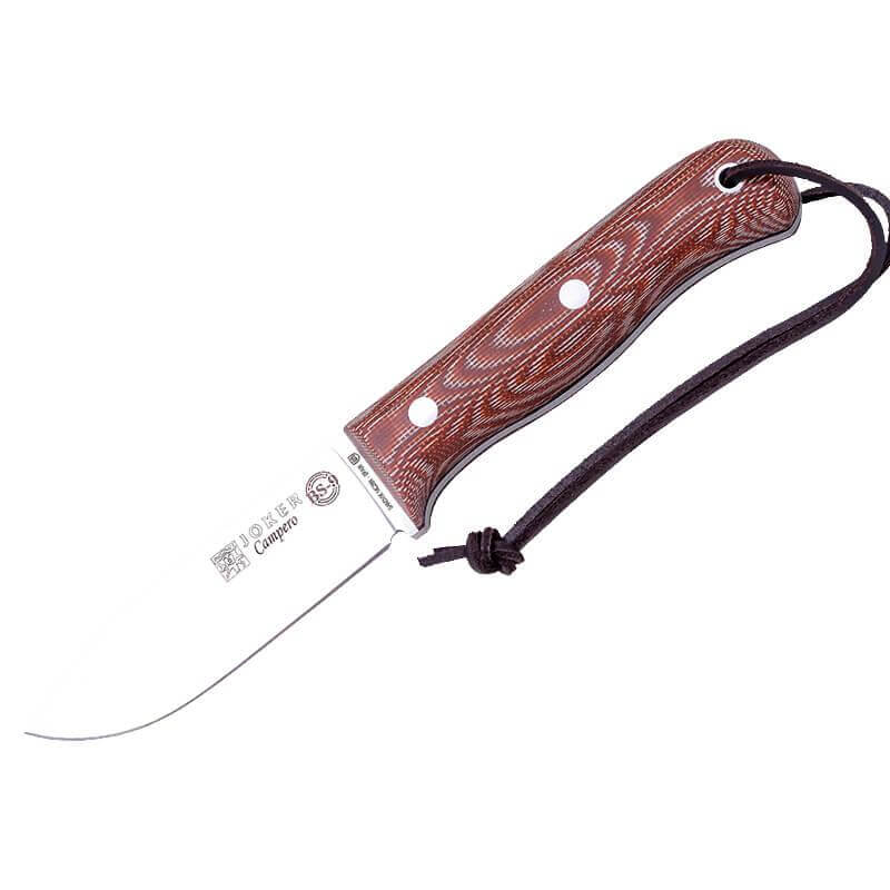 Cuchillo táctico BS9 campero con mango de micarta canvas marrón c...