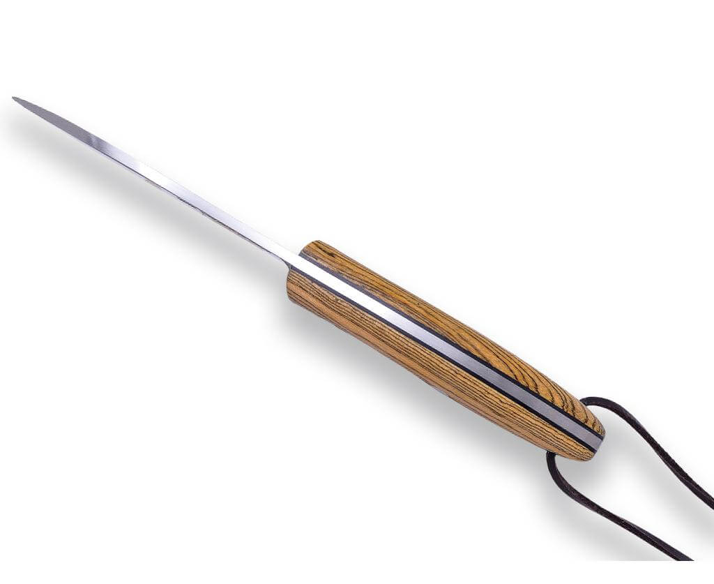 Joker BS9 Canadiense Couteau de brousse avec manche en bois de corne et silex