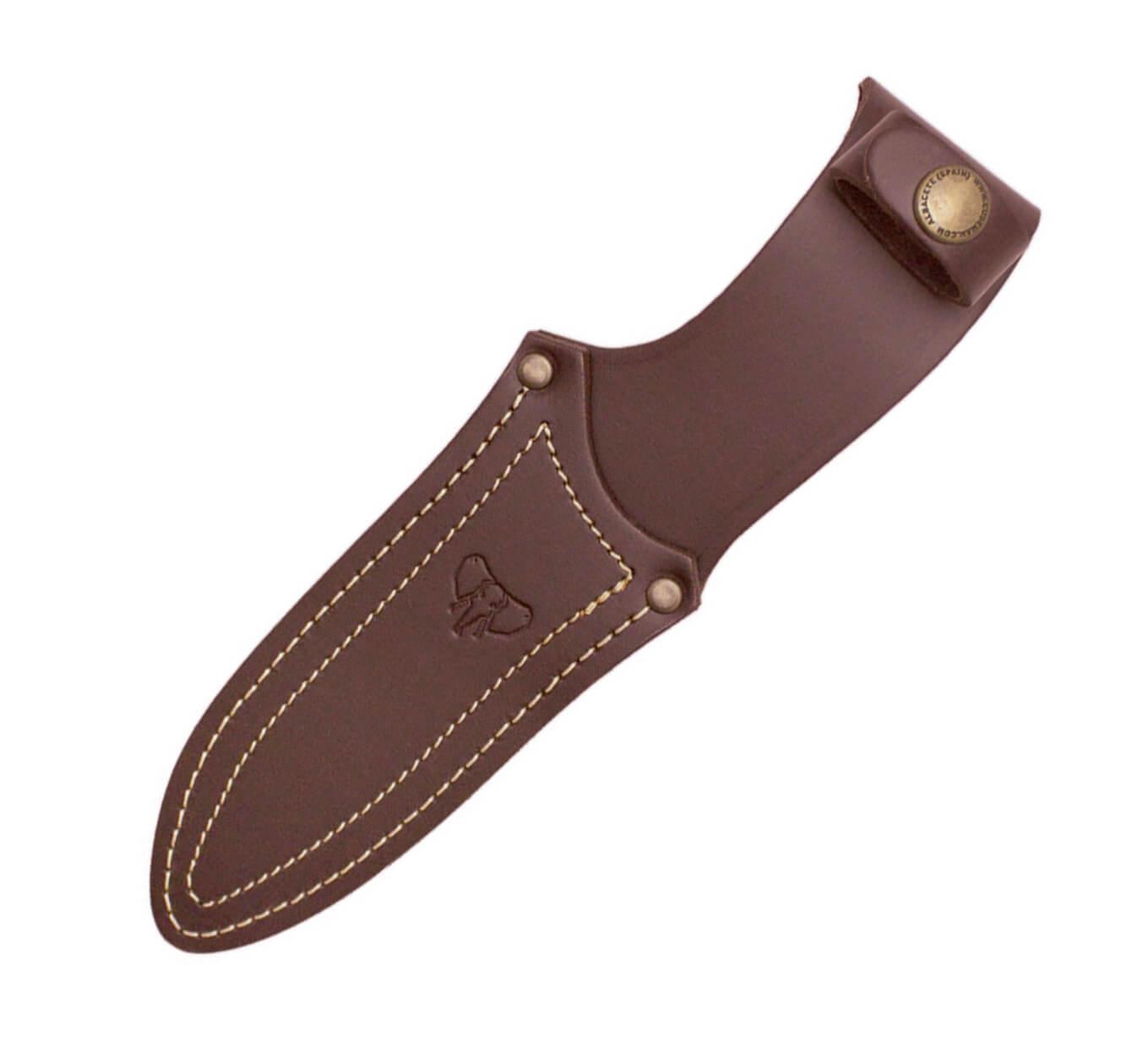 Cuchillo de caza KOTUKO con mango de madera de olivo y hoja de acero MoVa