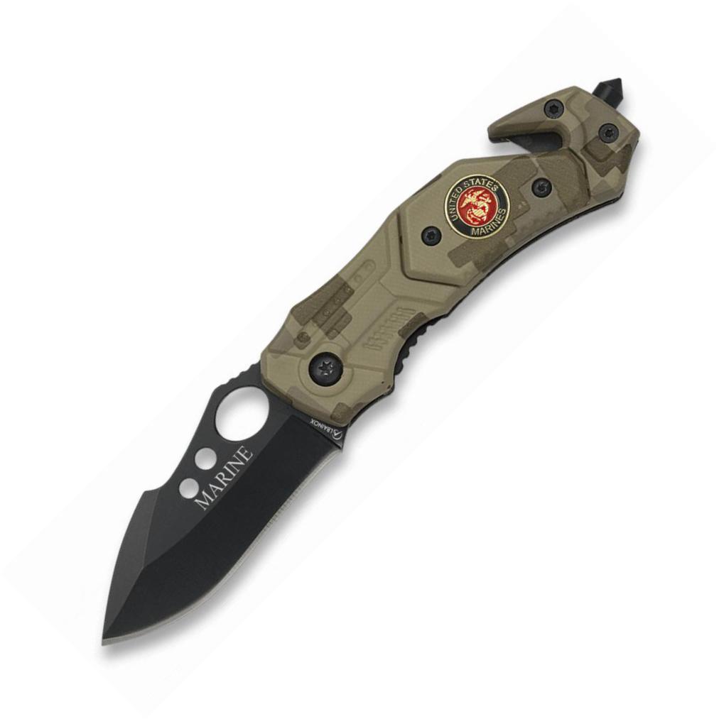 Navaja de seguridad de Albainox MARINE con punta rompevidrio y ho...