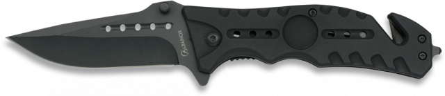 Navaja táctica con clip, rompevidrio, cutter para cinturón de seg...