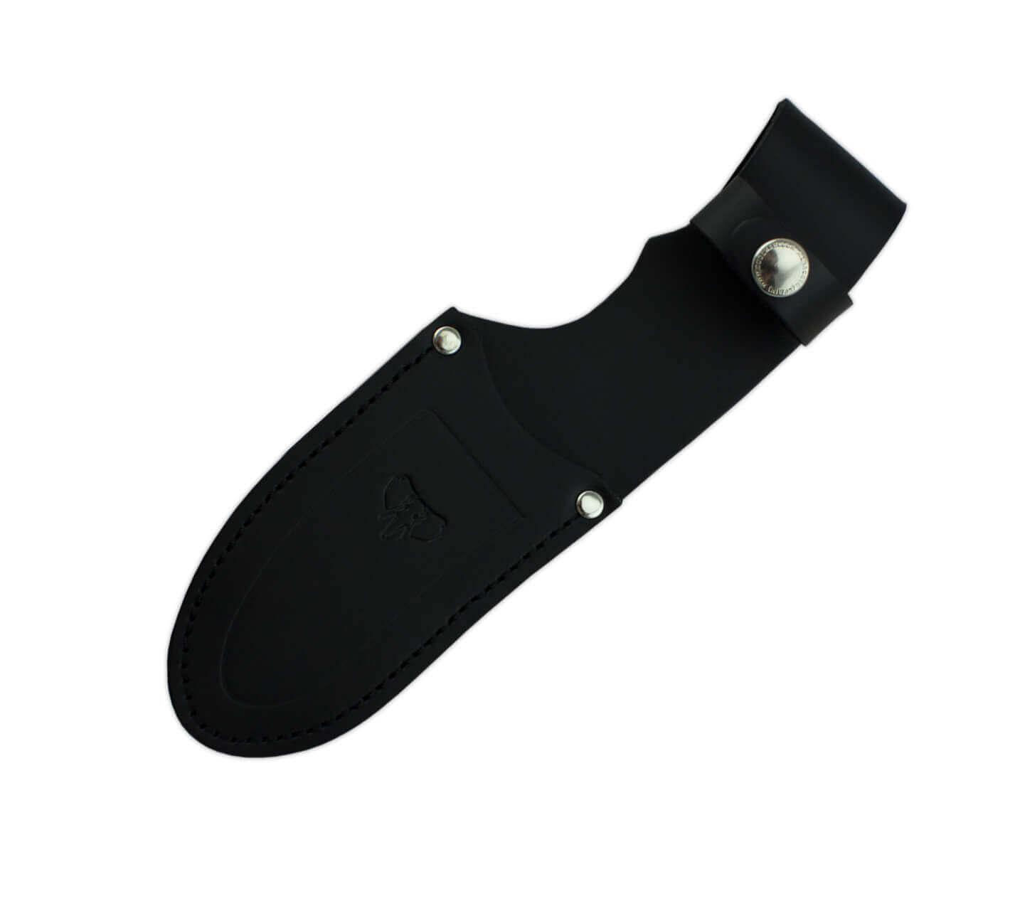 Cuchillo de caza Cudeman Nessmuk 111-H con puño de caucho negro y hoja de 10 cm
