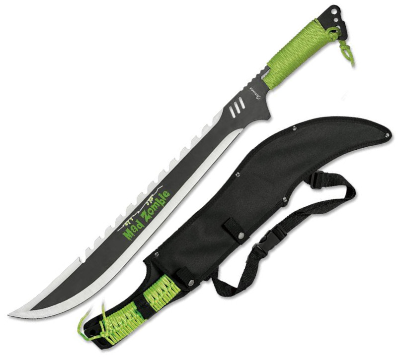 Machete Albainox Mad Zombie con funda de nylon y longitud total d...