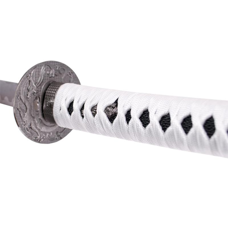 Weißes dekoratives Wakizashi Mut, Pflicht und Loyalität Der letzte Samurai