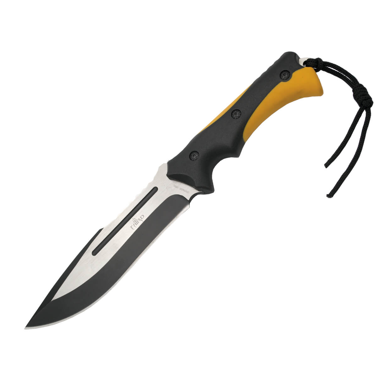 Cuchillo táctico con pedernal mango de ABS y hoja de 20 cm Third