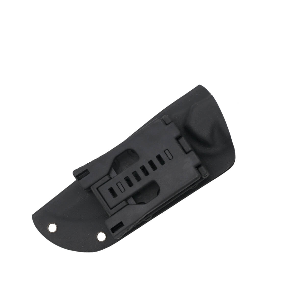 Faca tática com lâmina de titânio cinza e cabo G10 preto